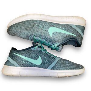 Nike Free Rn Womens Athletic Training Shoes - Size 8.5 - Mint & Seafoam